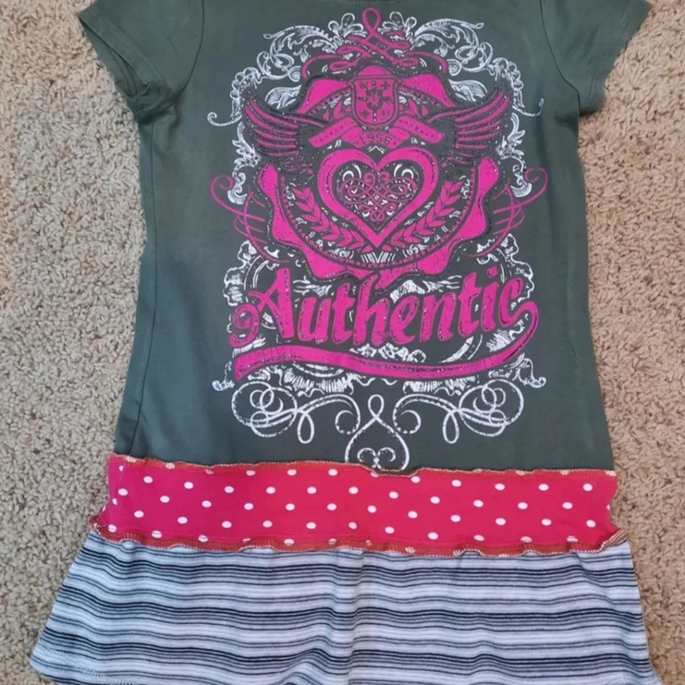 Lot 2 upcycled artsy tunics girls 12 Mario & tattoo
